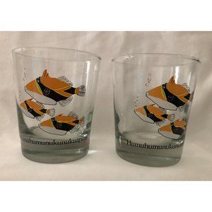 Hawaiian "Humu" Drinking Glasses Set of 2